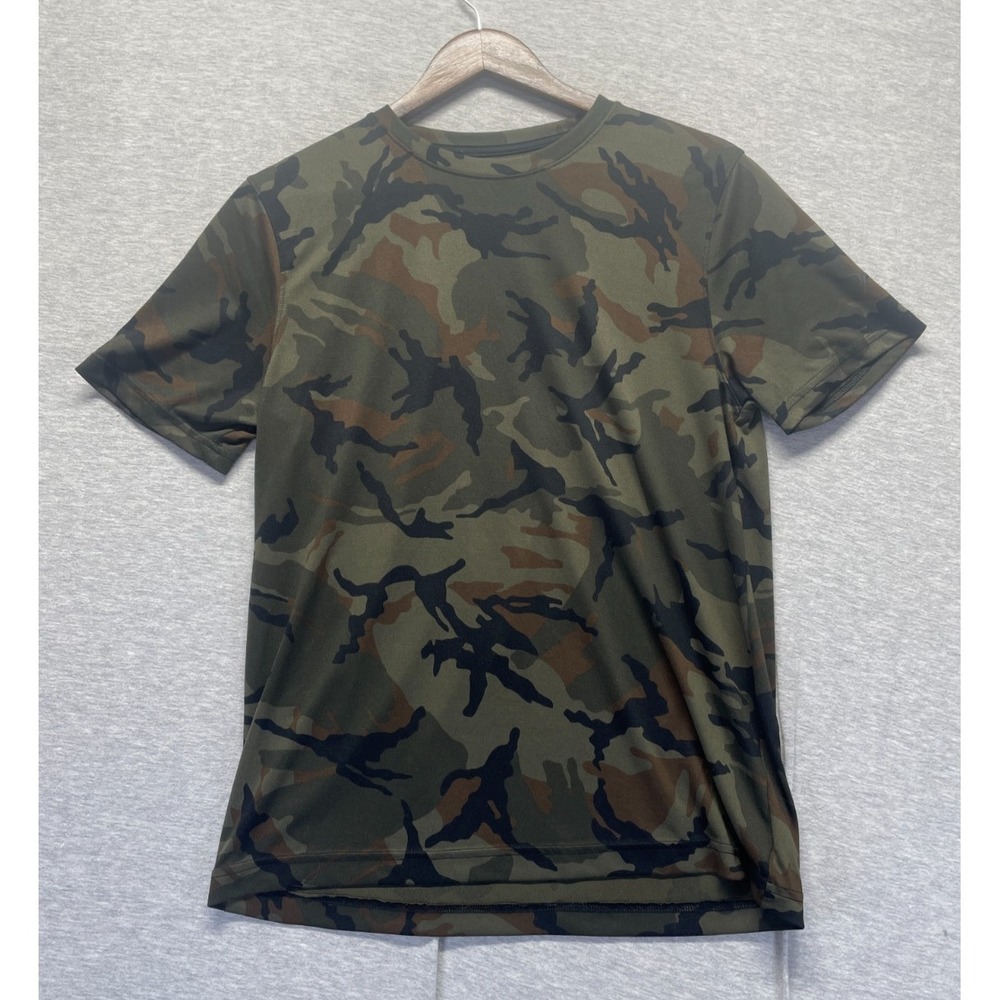 Old Navy Active Core T Shirt Mens Medium Green Camouflage Print Athletic Workout